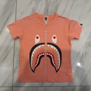 Bape shark pink tee size:100cm